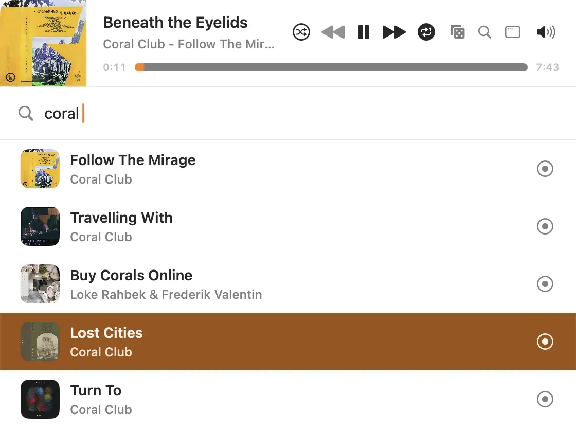 MiniMoon desktop mini player