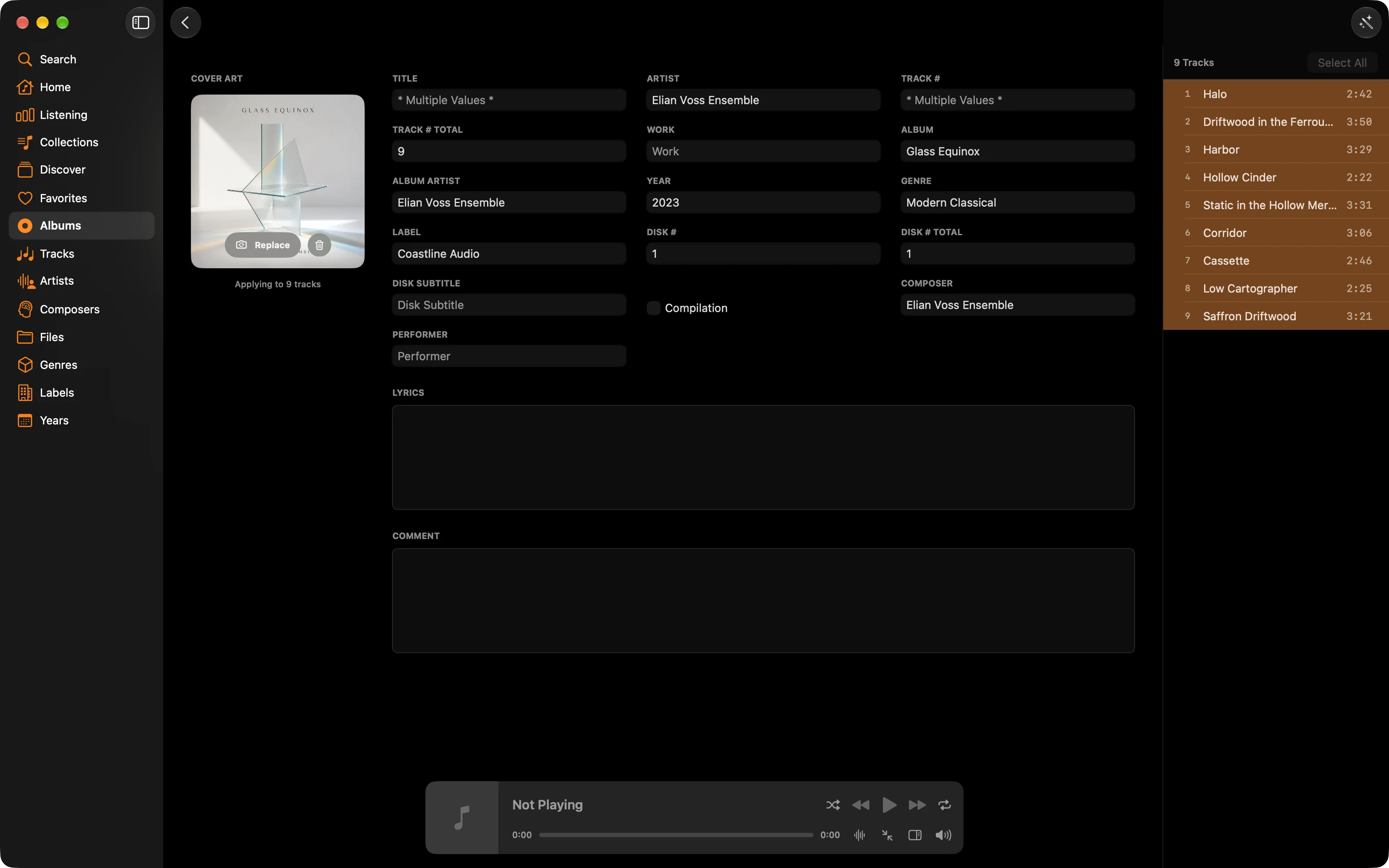 MiniMoon tag editor